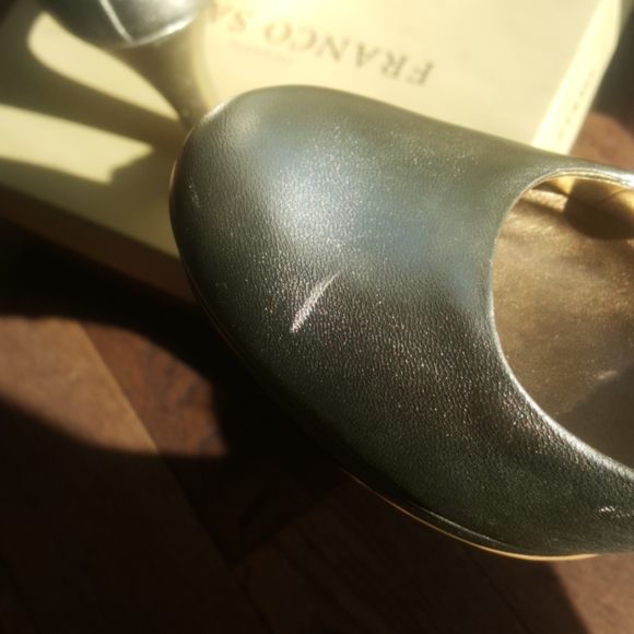 Franco Sarto metallic leather 4 inch heels - Picture 7 of 9